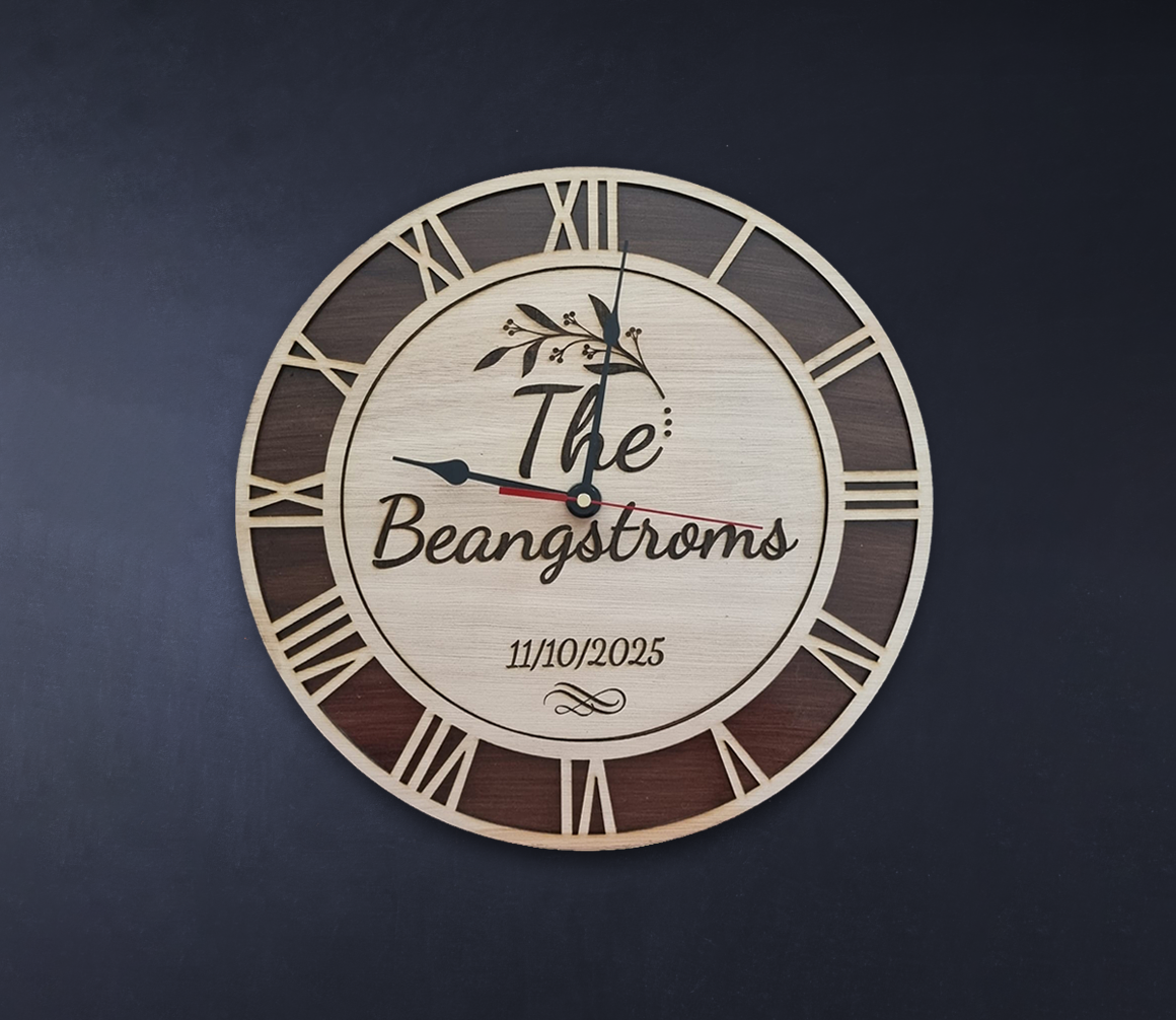 Custom Wooden Clock