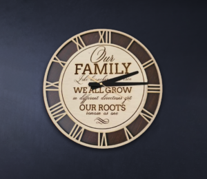 Family Wooden Clock