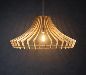 Sombrero Wooden Pendant Light