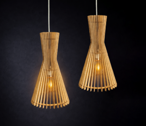 TeePee Wooden Pendant Light
