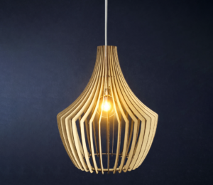 Volcano Wooden Pendant Light
