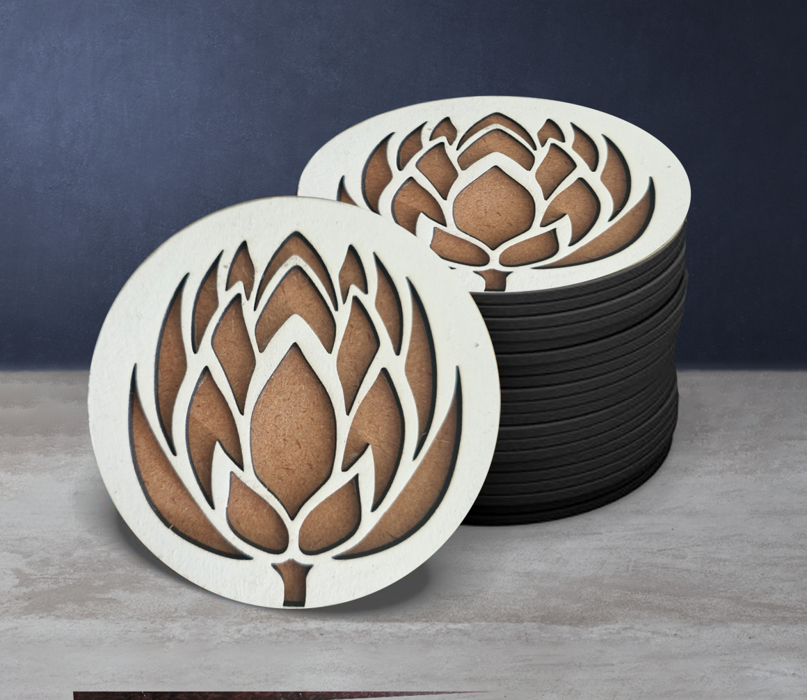 Wooden Protea Coasters - Image 2